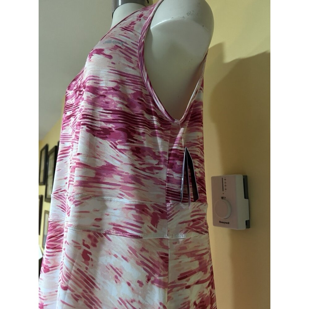Silver Bait Women’s Pink White Sleeveless Dress Strap Athletic Stretch Straps 1X - Picture 4 of 11